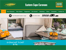 Tablet Screenshot of easterncapecaravans.co.za